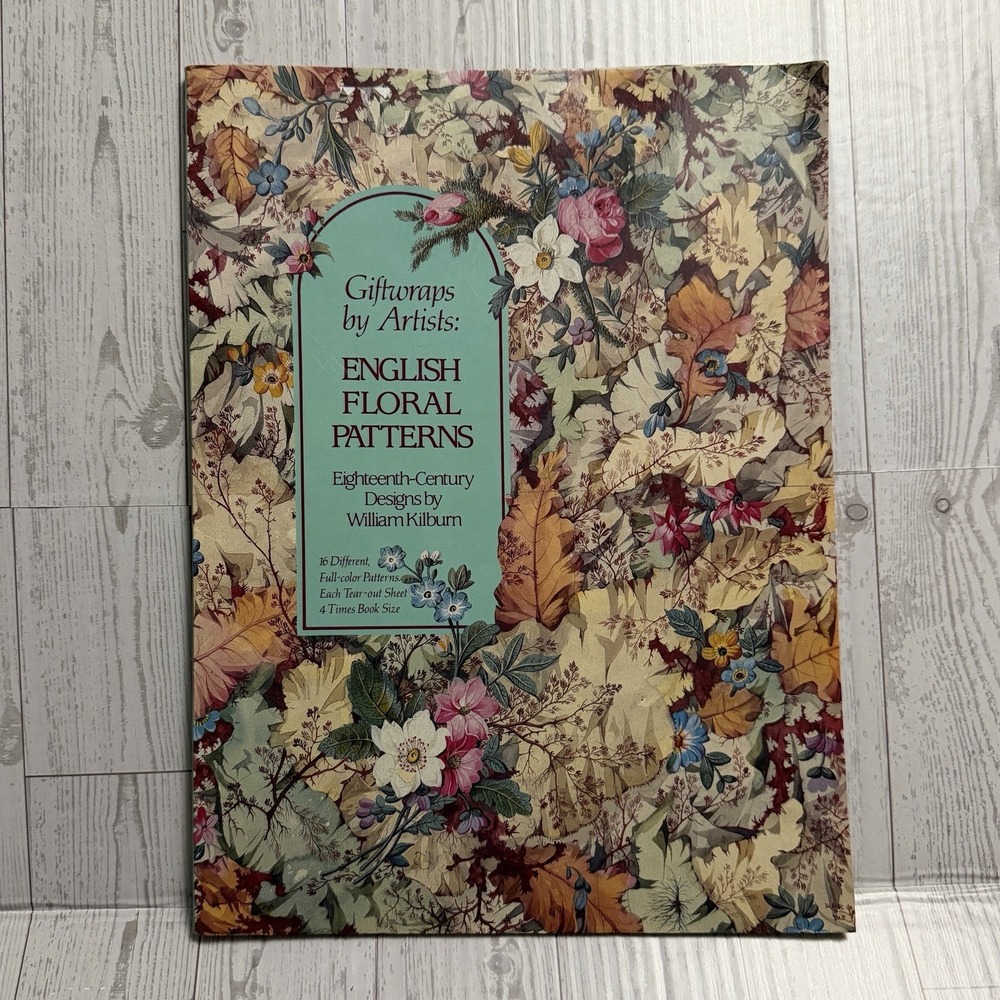 Giftwraps by Artists:  English Floral Patterns 18th Century Giftwraps Book